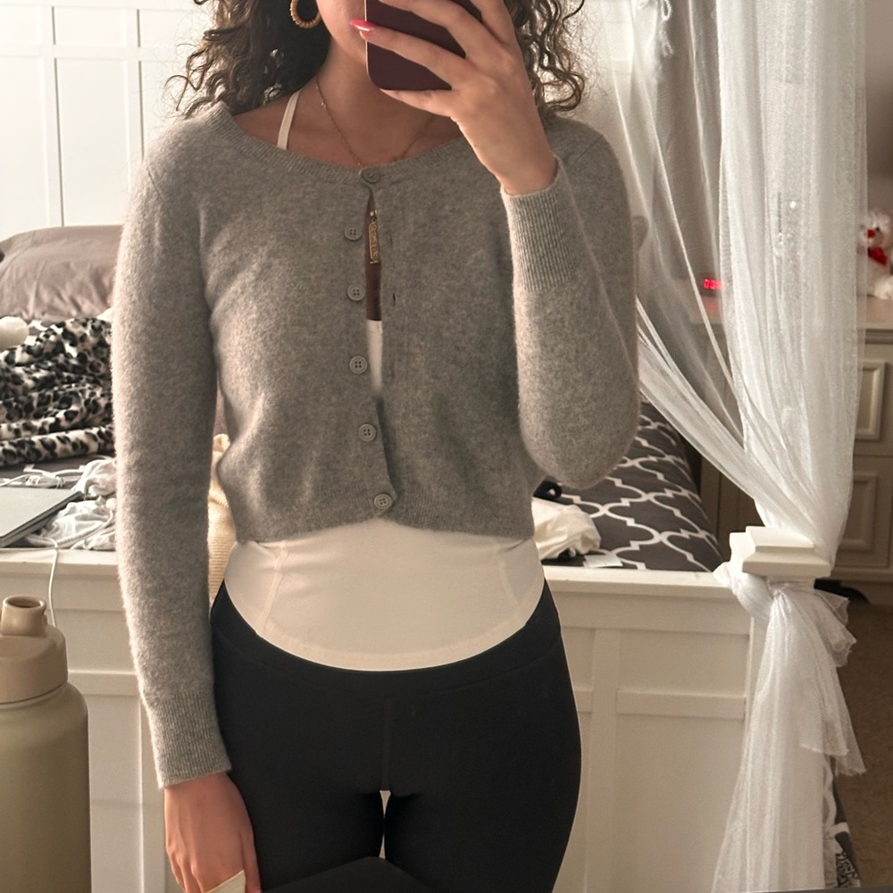 Brandy Melville Gray Cardigan